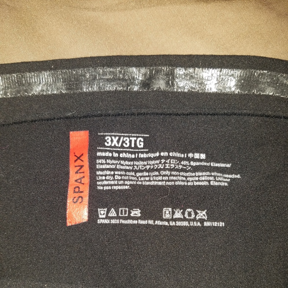 black high waist and thigh spanx 3x